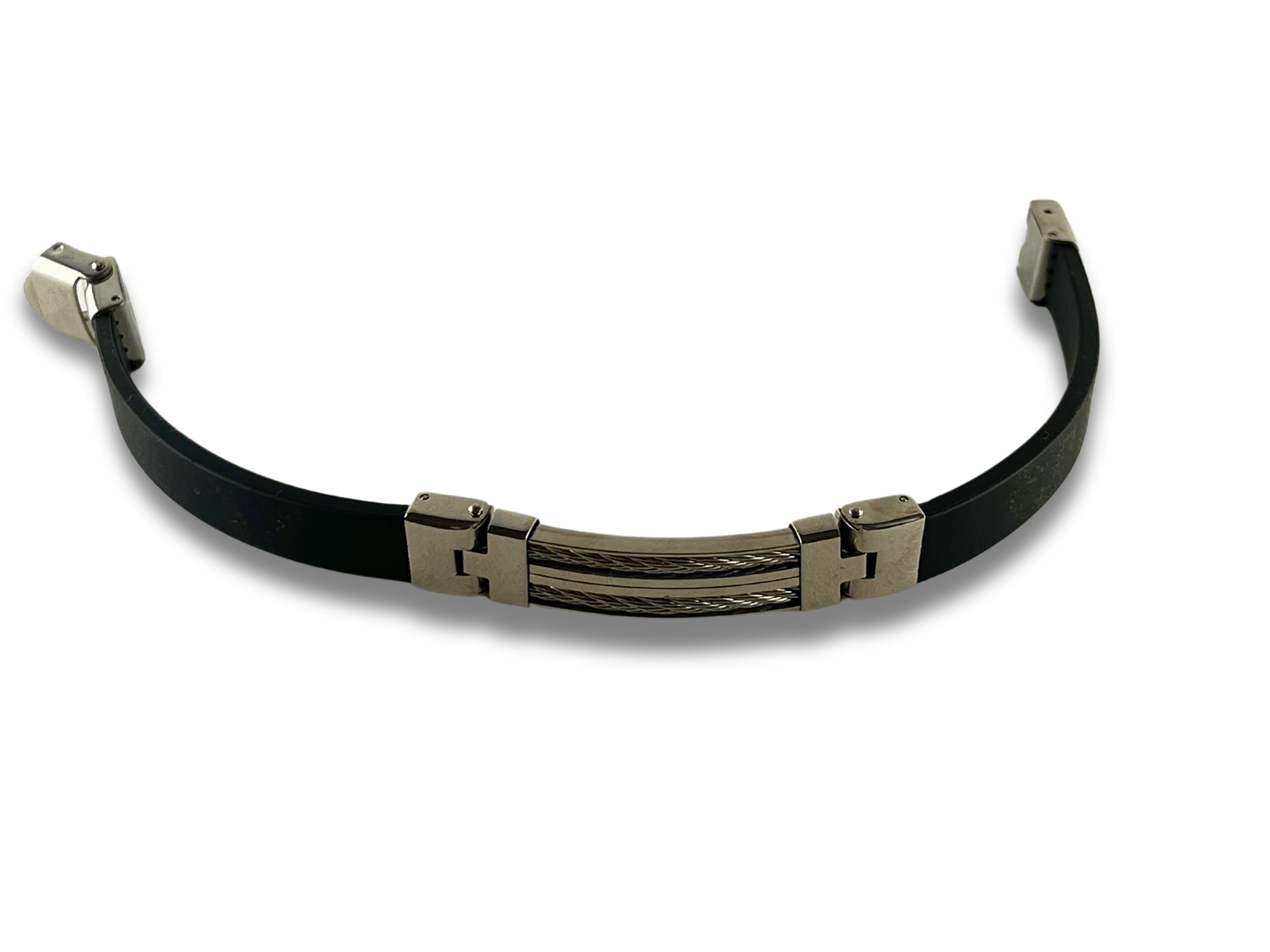 Bracelet en Cuir avec Câble Métallique - Zephyrus