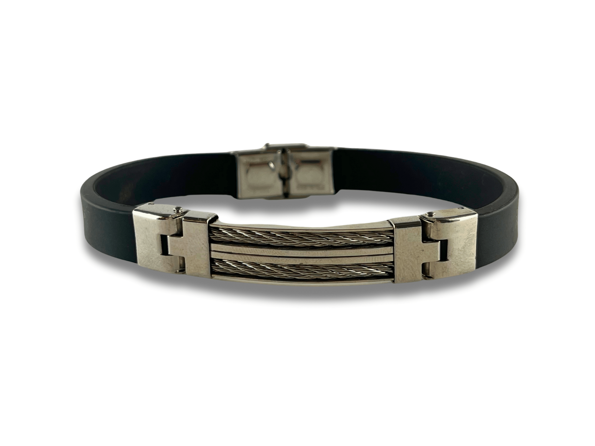 Bracelet en Cuir avec Câble Métallique - Zephyrus