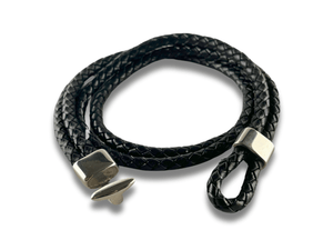 Bracelet en Cuir Tressé Épais - Hercules