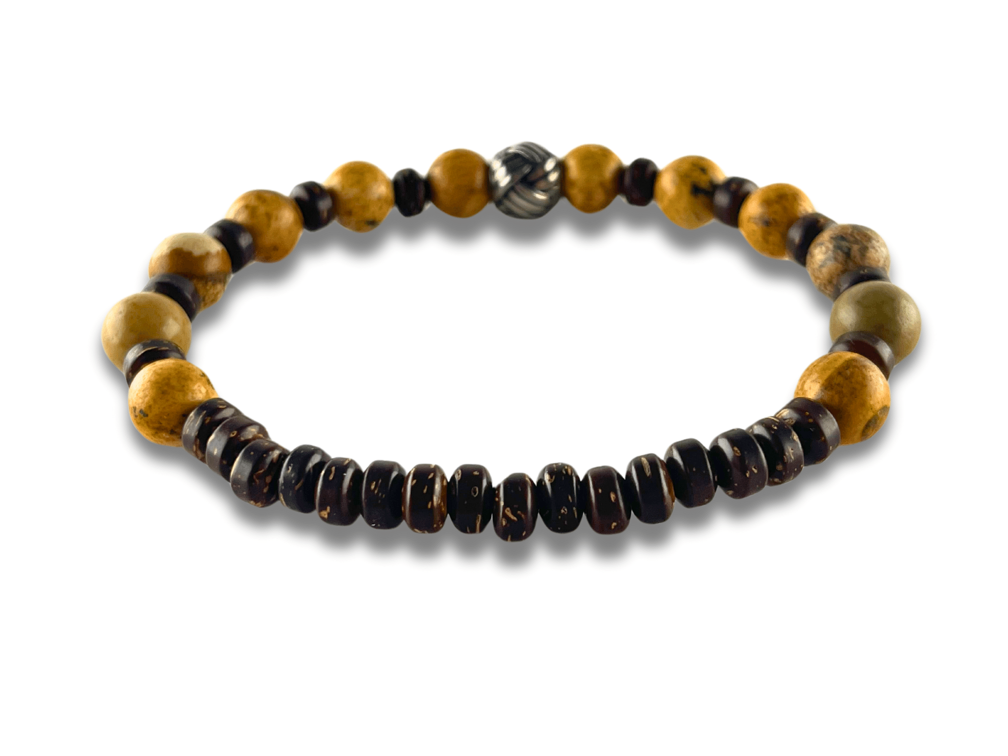 Bracelet Homme Pierre Jaune et Noire - TRIBAL