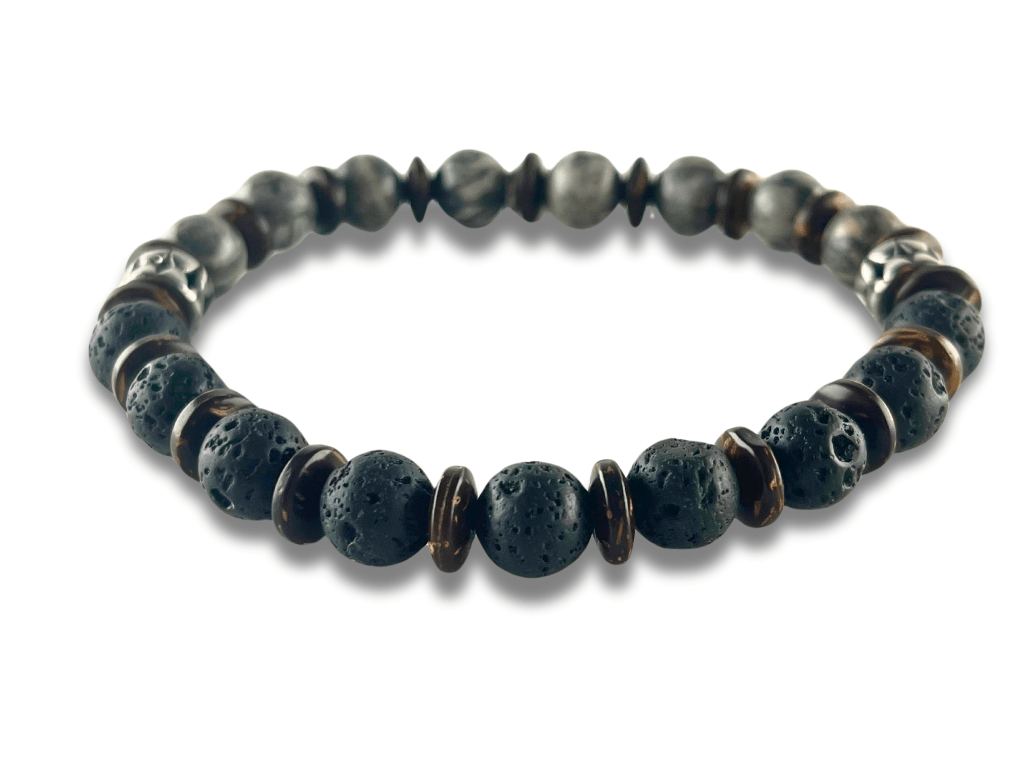 Bracelet Homme Pierre Noire et Blanche - ZEN