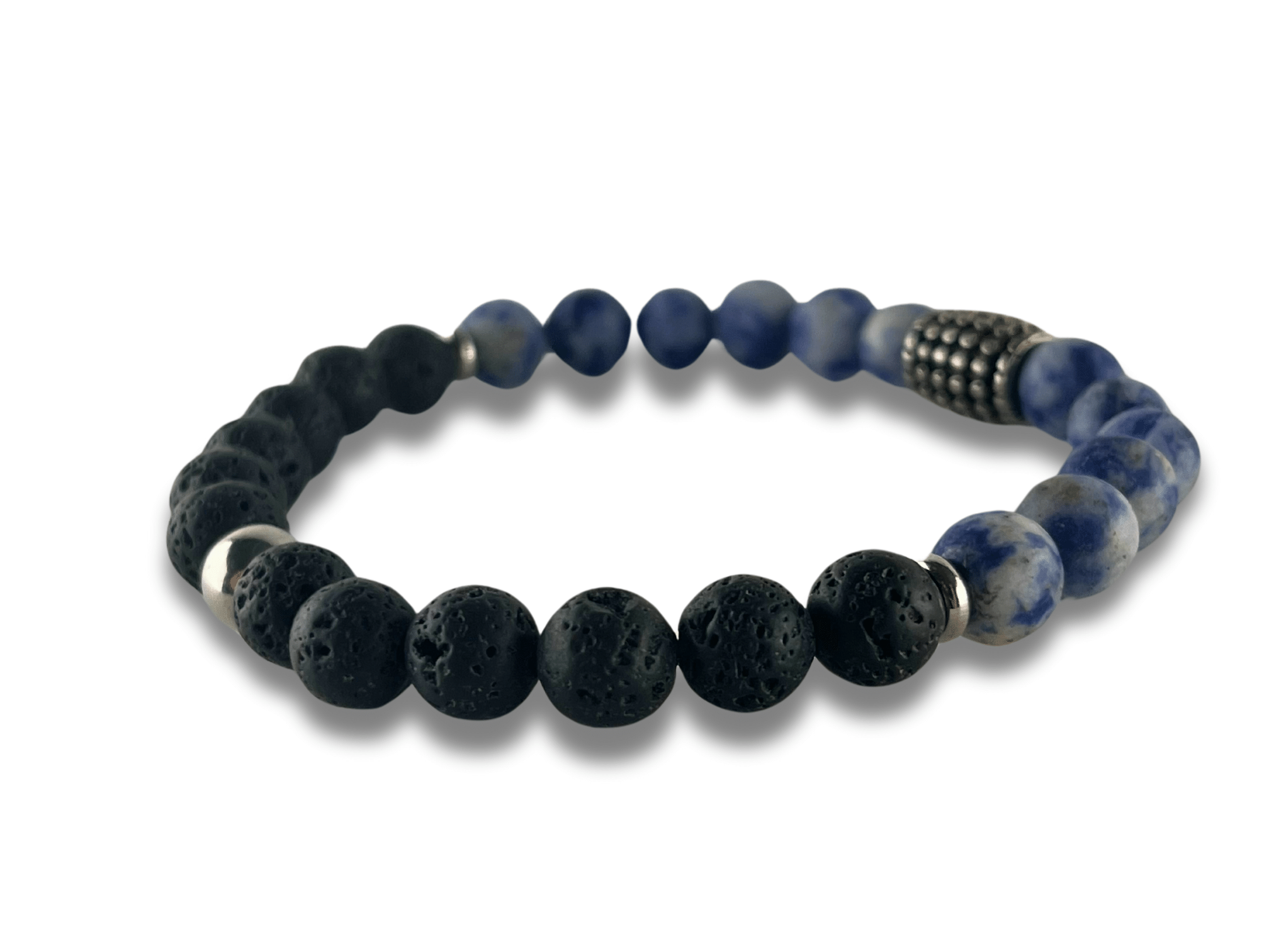 Bracelet Homme Pierre Noire - VULCAN