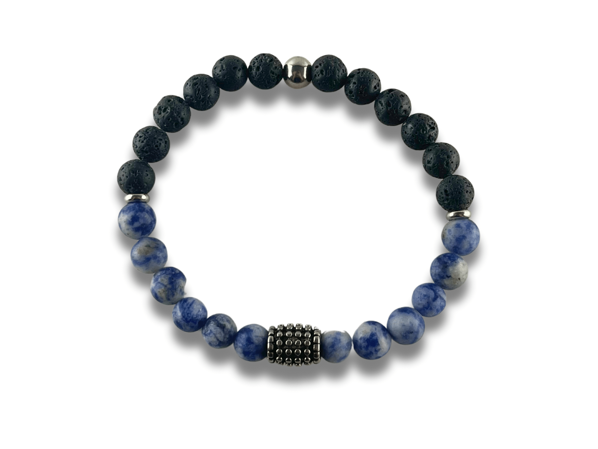 Bracelet Homme Pierre Noire - VULCAN