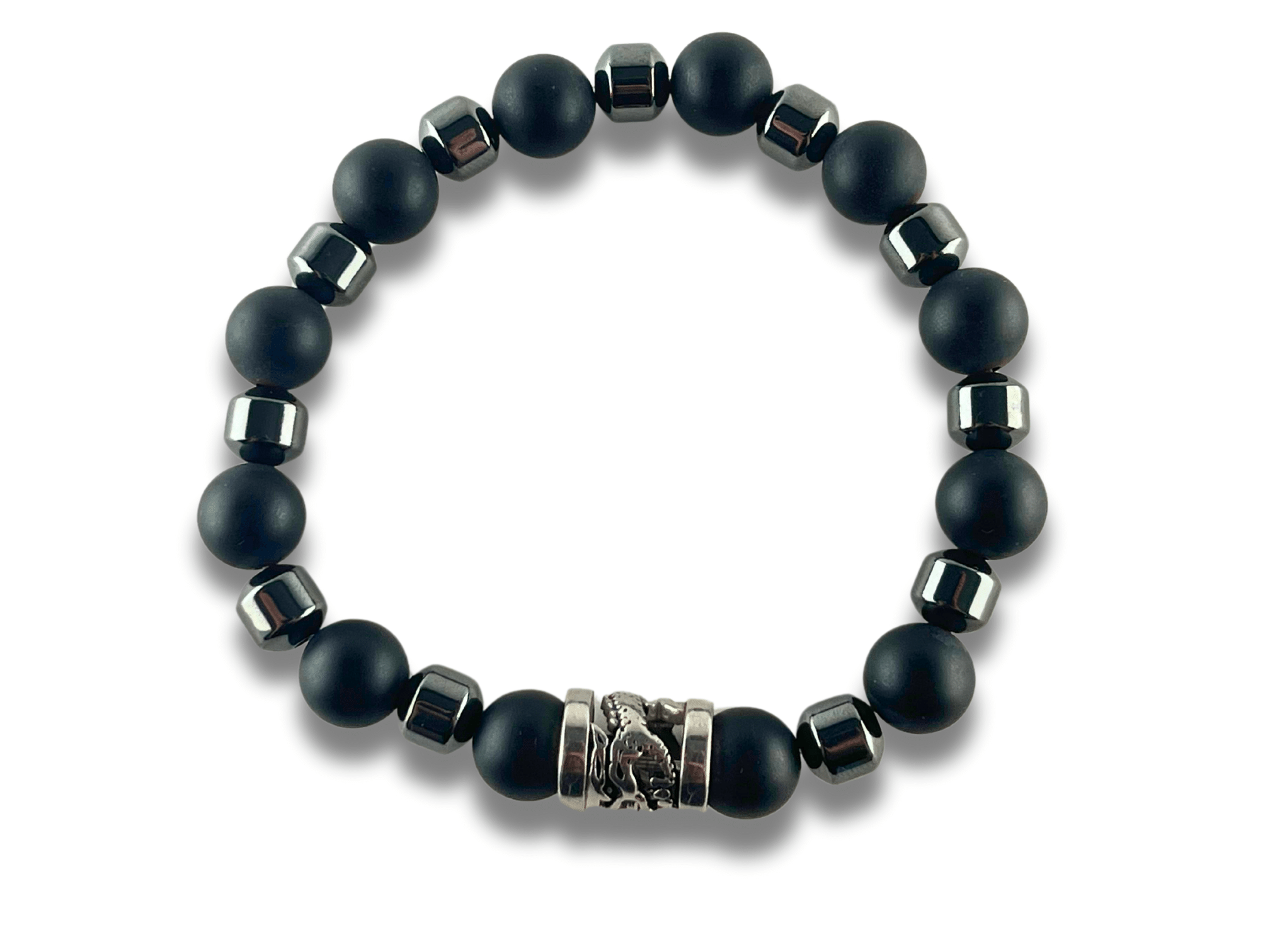 Bracelet Homme Pierre Noire - SNAKY