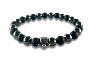 Bracelet Homme Pierre Noire - TURTLE