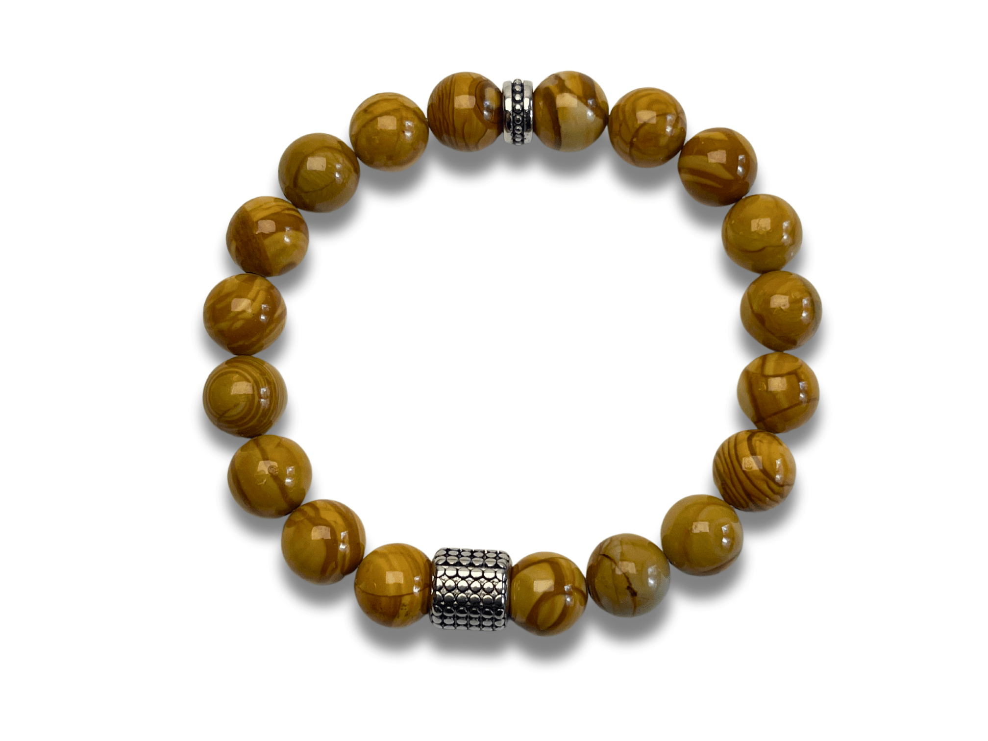 Bracelet Homme Pierre Naturelle imitation bois