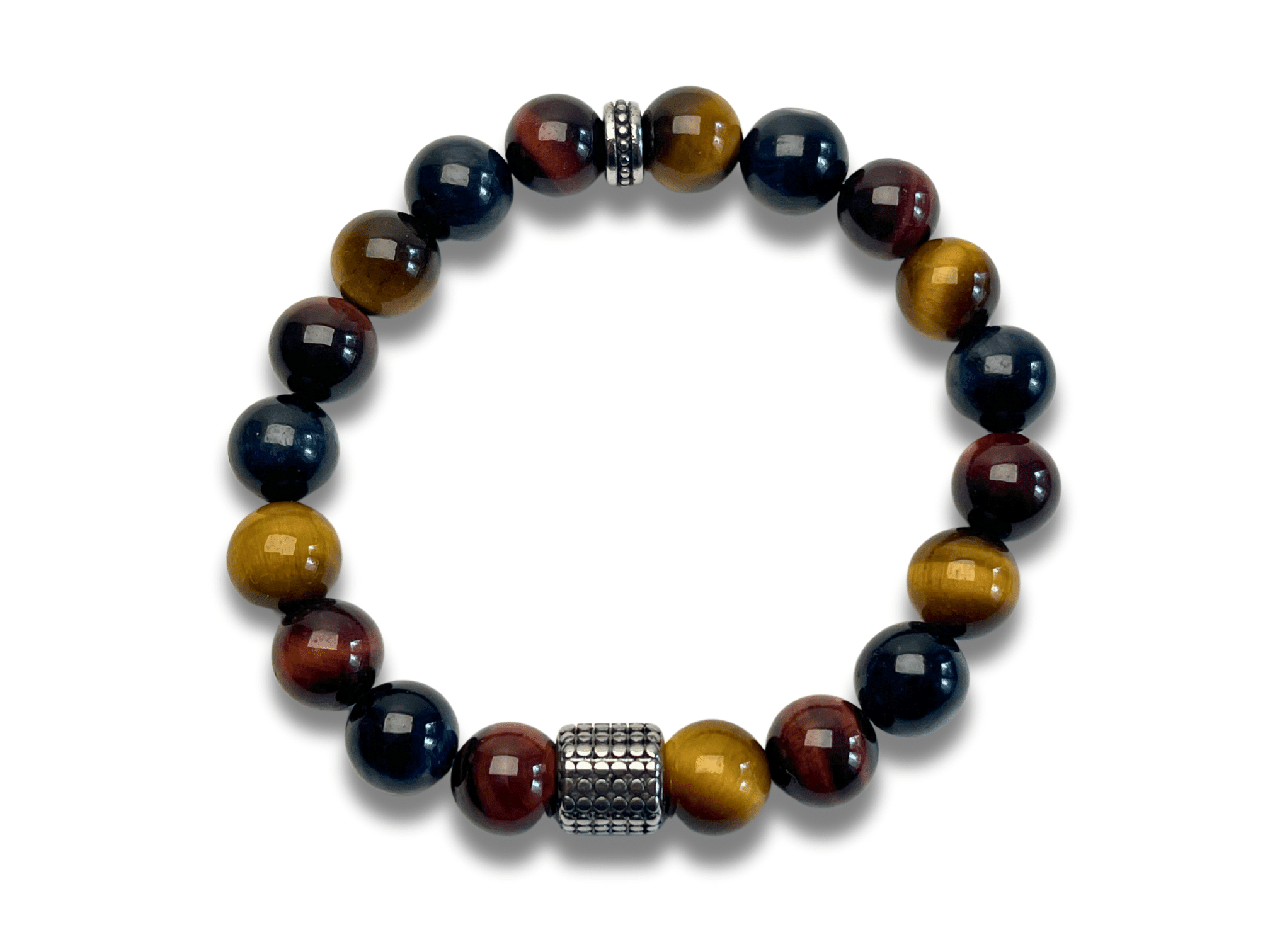 Bracelet Homme Perles Pierre Oeil de Tigre