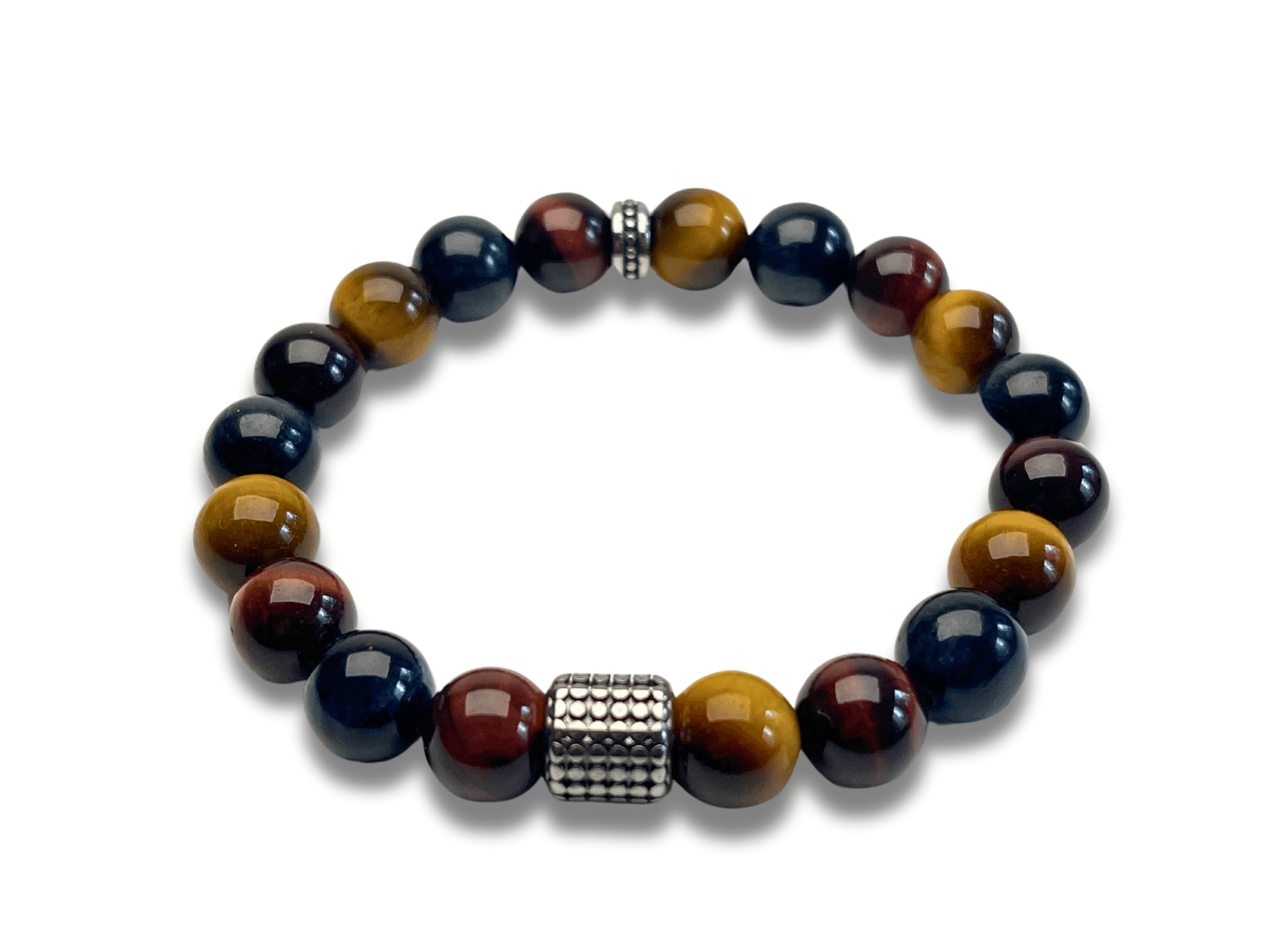 Bracelet Homme Perles Pierre Oeil de Tigre