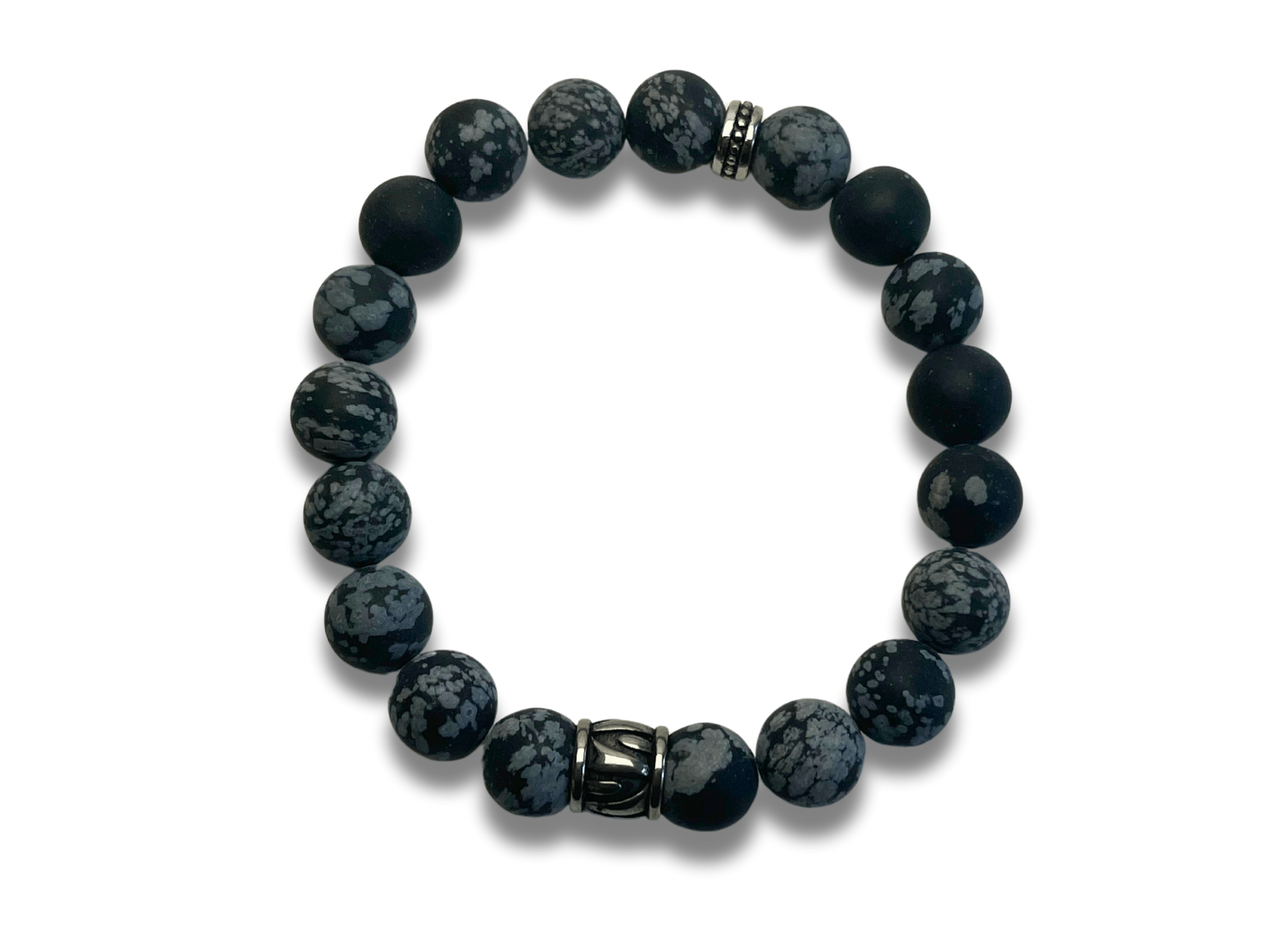 Bracelet Homme Tribal gris Anthracite