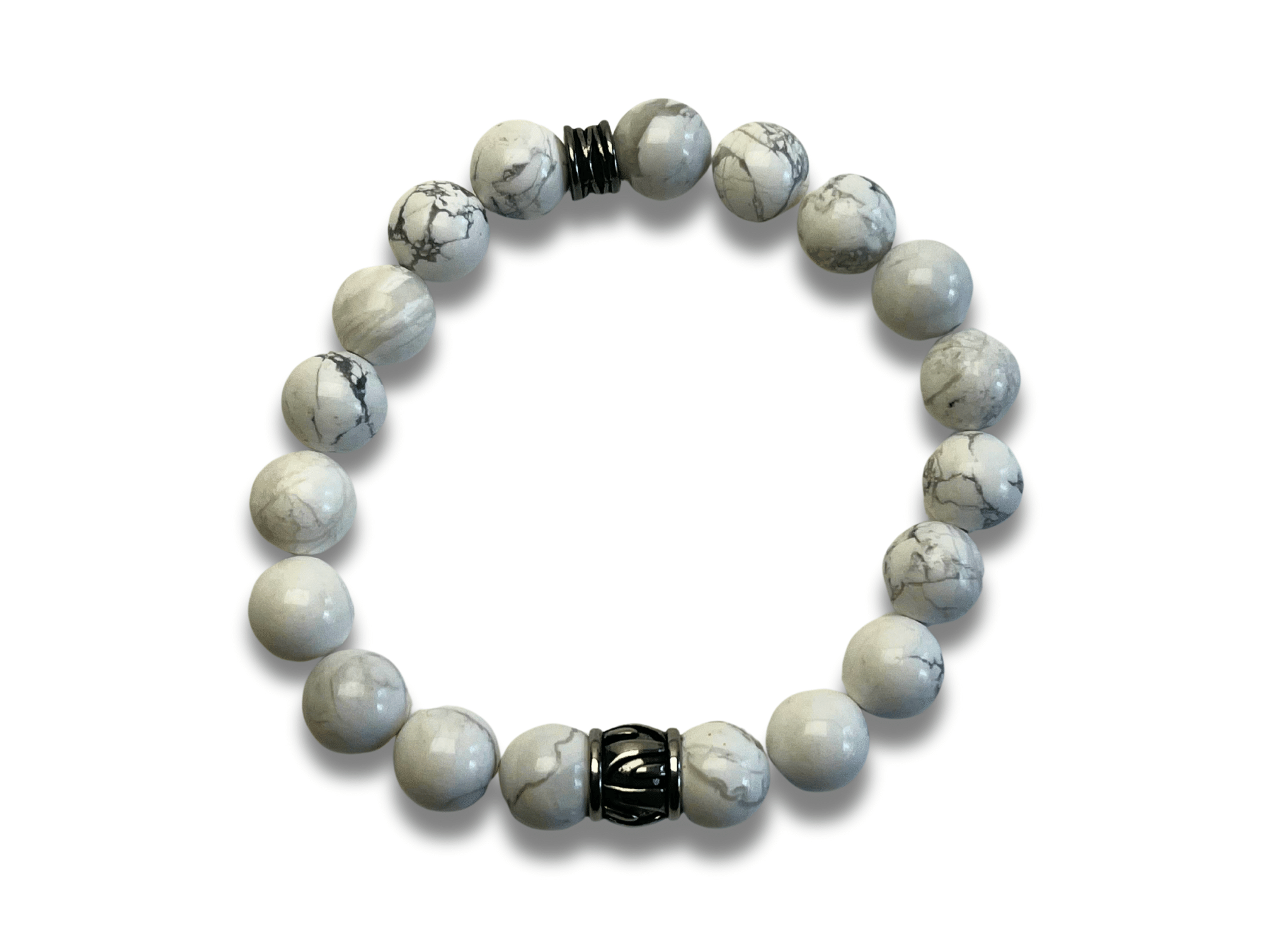 Bracelet Homme Tribal Blanc Quartz