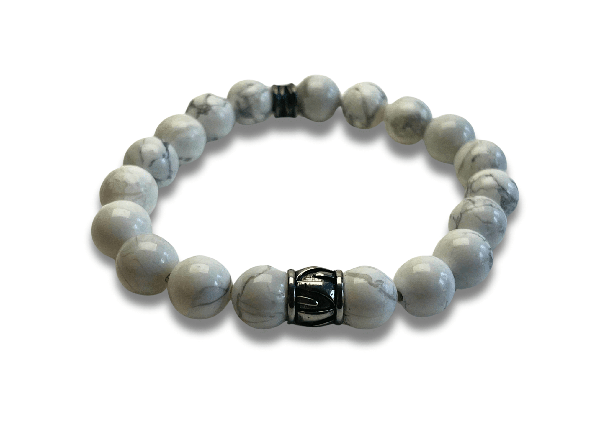 Bracelet Homme Tribal Blanc Quartz