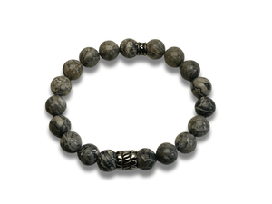 Bracelet Homme Labradorite Gris