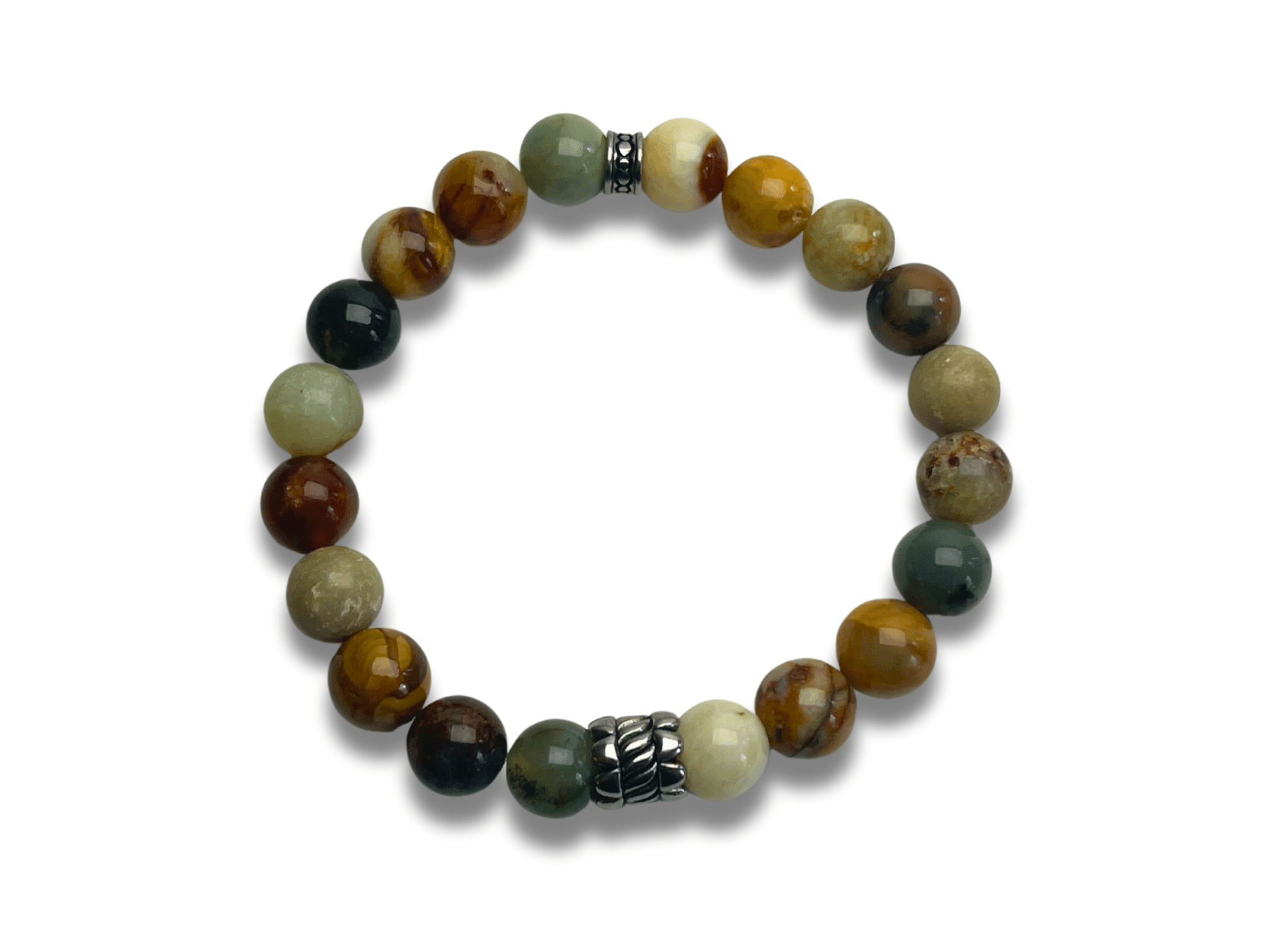 Bracelet Homme Labradorite Nuance de Vert