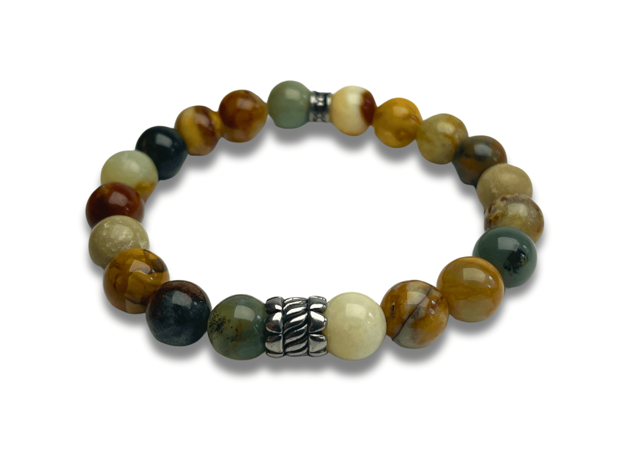 Bracelet Homme Labradorite Nuance de Vert