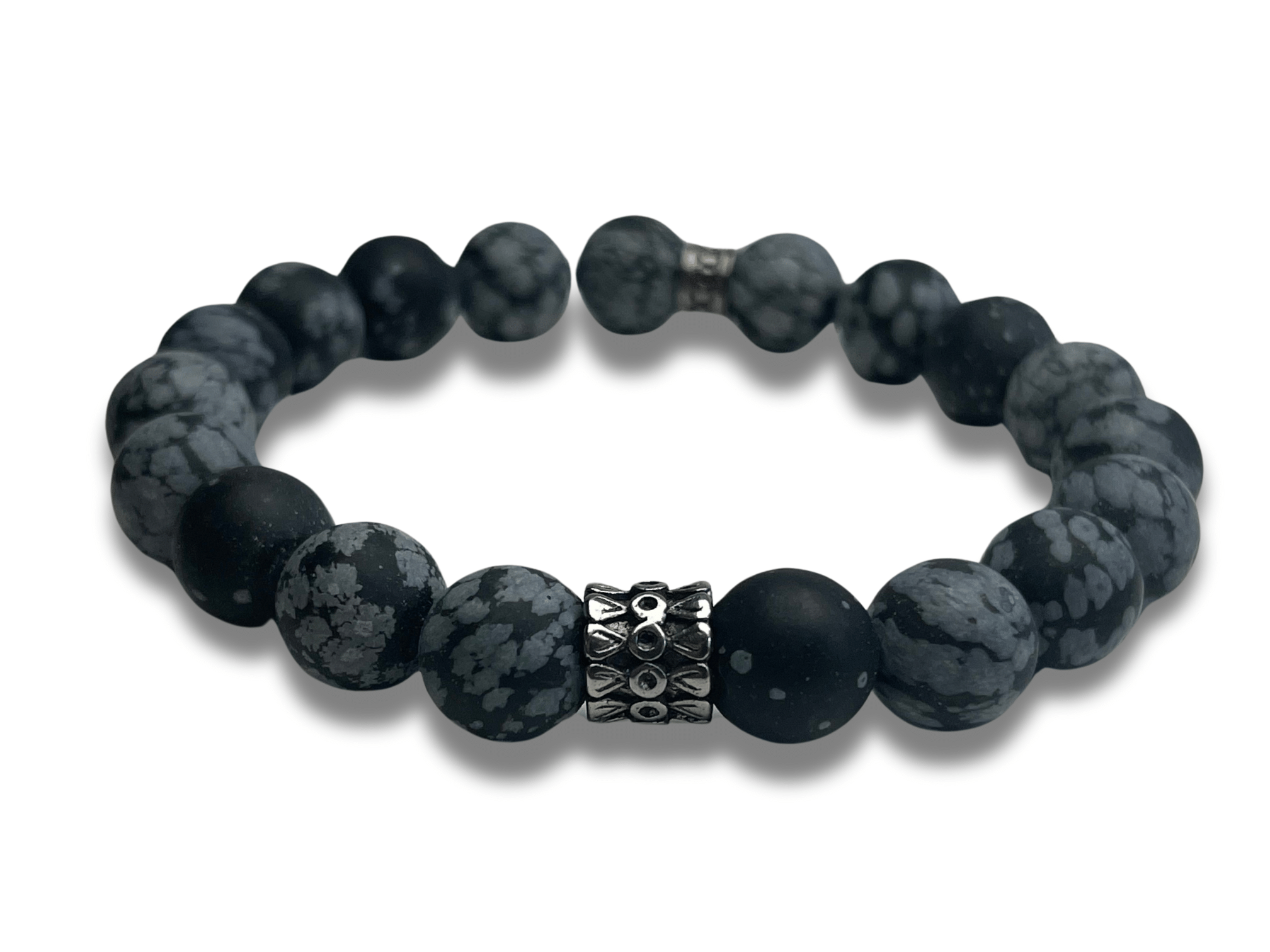 Bracelet Homme Cylindre Gris nuance