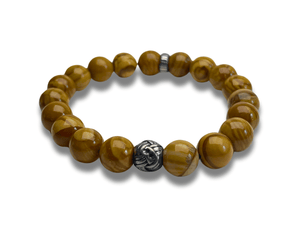 Bracelet Homme Pierre Oeil de tigre Pelotte