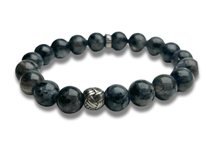 Bracelet Homme Pierre Noir Pelotte