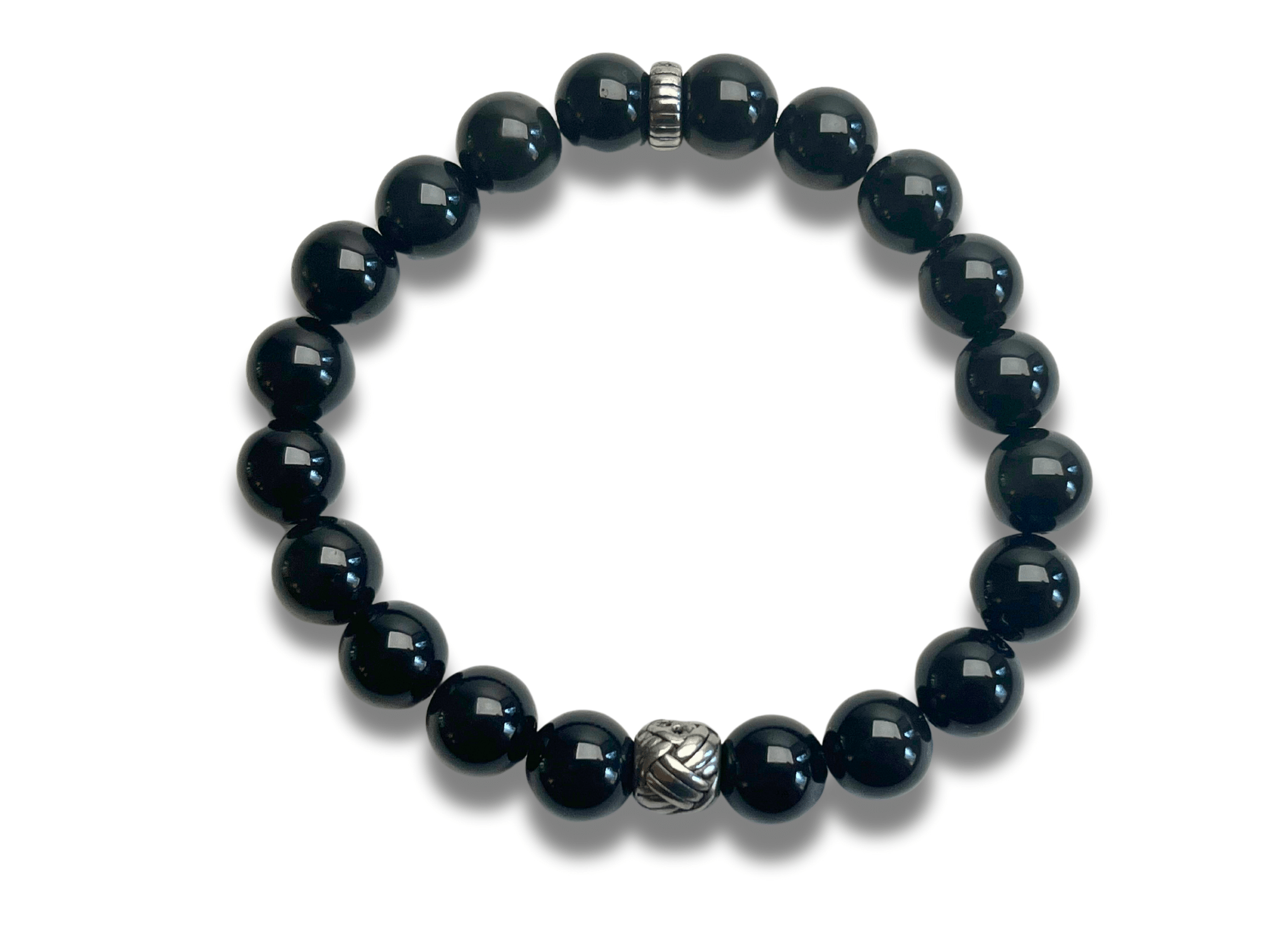 Bracelet Homme Pierre Noir Pelotte