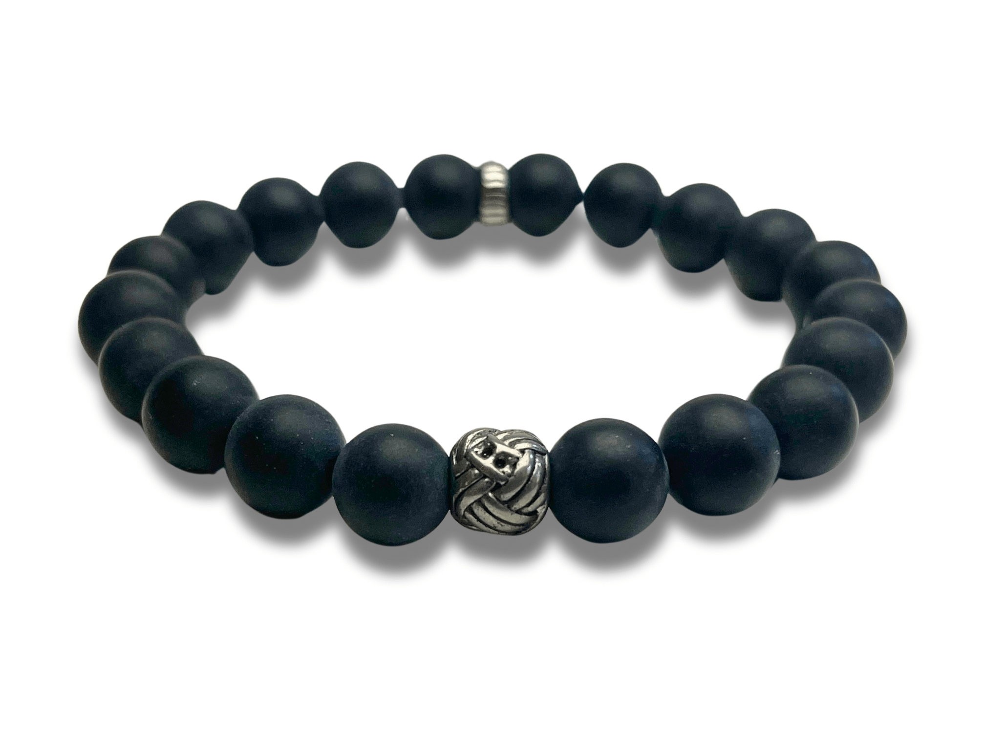 Bracelet Homme Pierre Noir matte Pelotte