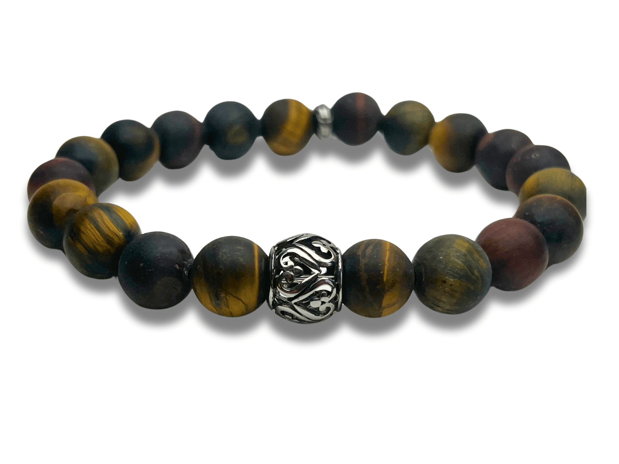 Bracelet Homme Œil de Tigre Multicolore - Cupidon