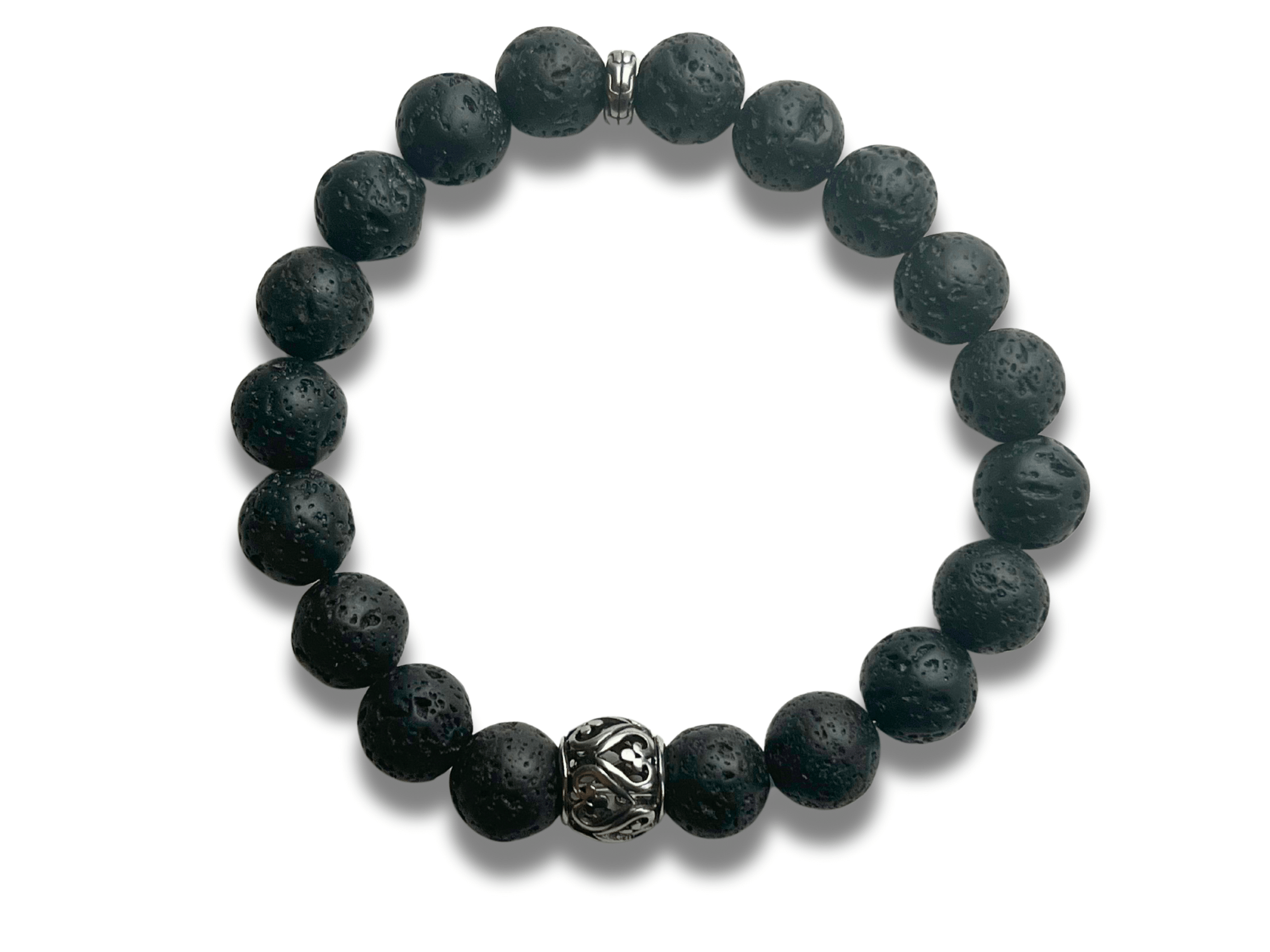 Bracelet Homme Pierre de Lave - Cupidon