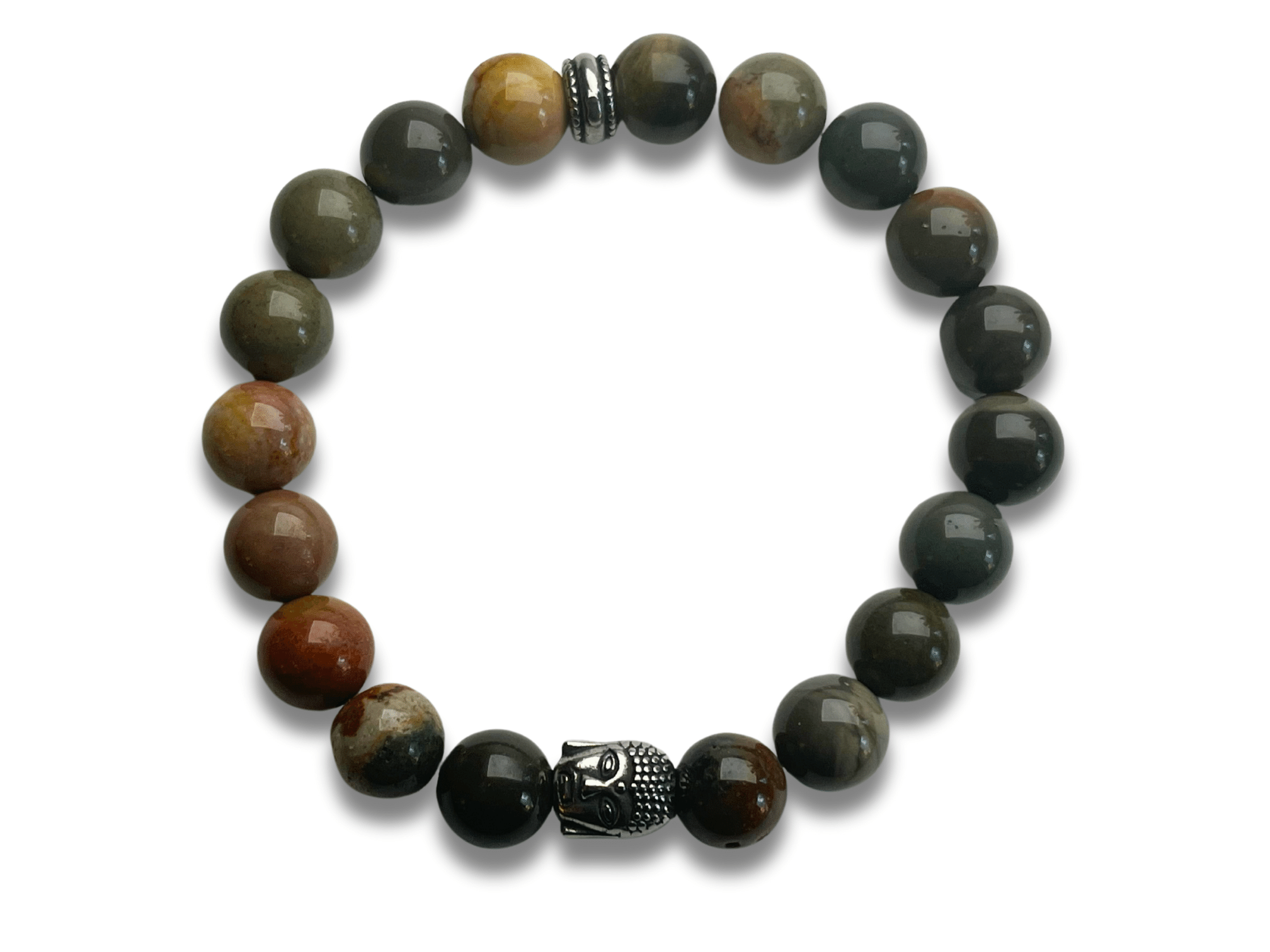 Bracelet Homme Bois de Santal avec Tête de Bouddha - Kuro